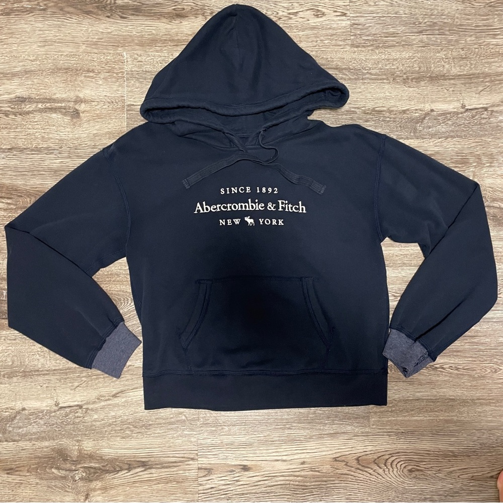 Abercrombie & Fitch Hoodie - Blue - M